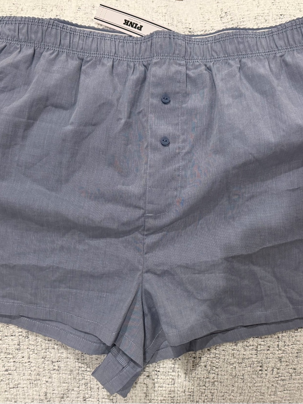 PINK Victoria's Secret Light Blue Women’s Boxer Shorts